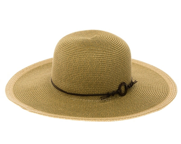 A372-SUN HAT W/ COCONUT RING