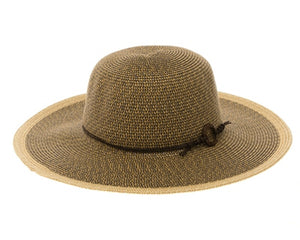 A372-SUN HAT W/ COCONUT RING