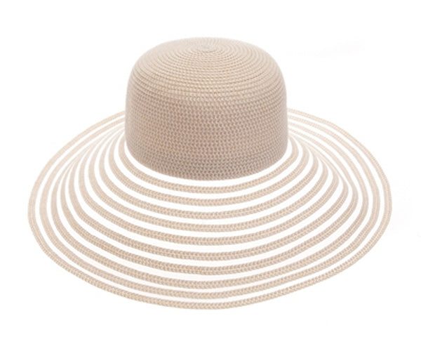 A380-STRAW+MESH DOWNBRIM HAT