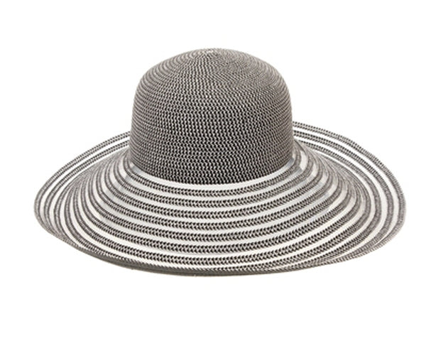 A380-STRAW+MESH DOWNBRIM HAT