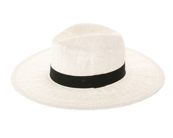 A400-TOYO PANAMA HAT - BLACK BAND