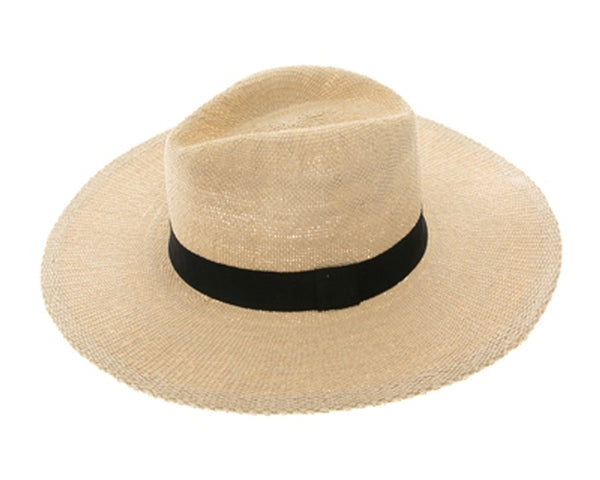 A400-TOYO PANAMA HAT - BLACK BAND