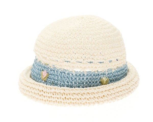 A705-CHILD'S STRAW ROLLER HAT