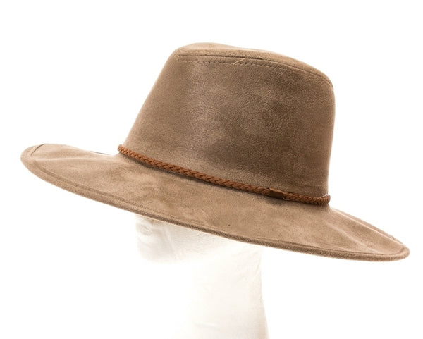 A009-VEGAN SUEDE PANAMA HAT