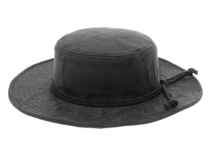 A010-VEGAN SUEDE BOLERO HAT