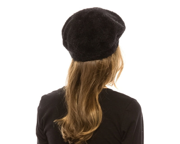 A027-SOFT VEGAN FUR BERET