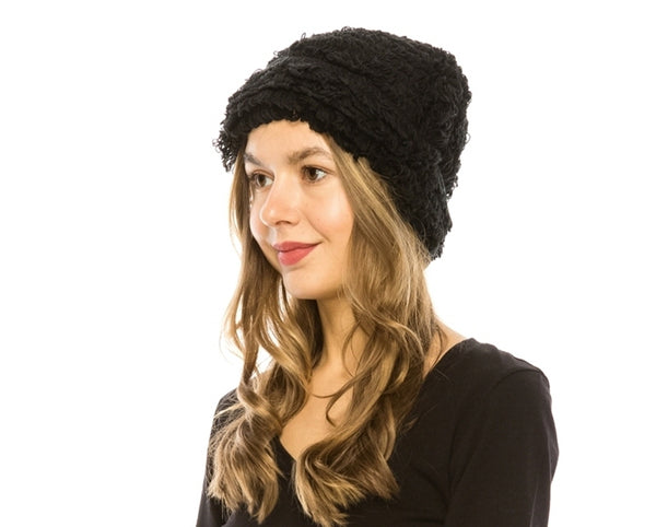 A030-LOOPY KNIT BEANIE