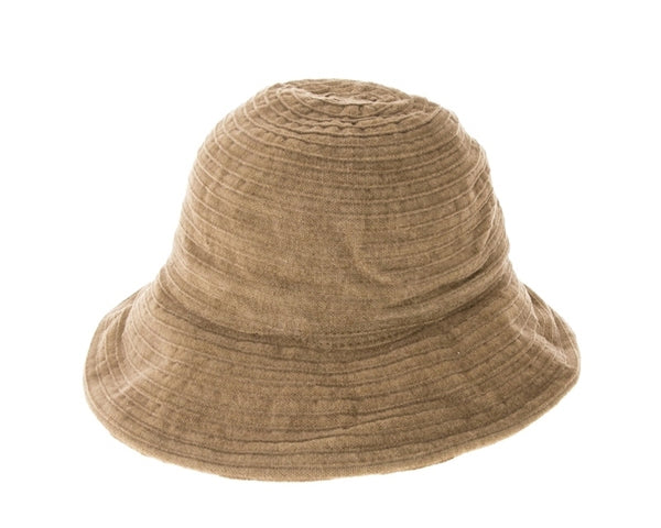 A083-SHAPEABLE CHENILLE BUCKET HAT