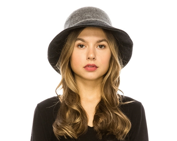 A087-WOOL BLEND KNIT BUCKET HAT