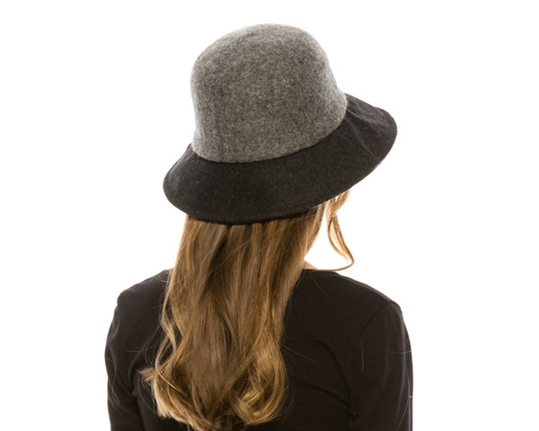 A087-WOOL BLEND KNIT BUCKET HAT