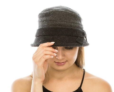 A089-TWO-TONE WOOL CLOCHE HAT