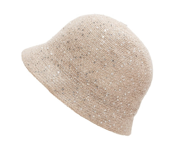 A090-SEQUINS CLOCHE HAT