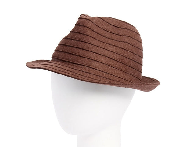 A117-FELT FEDORA DRESS HATS - SPIRAL STYLE