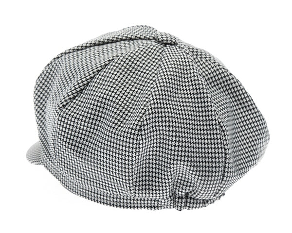 A146-KID'S HOUNDSTOOTH CABBIE CAP