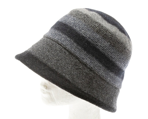 A234-STRIPED WOOL BUCKET HAT