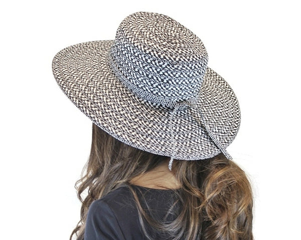 A248-MIXED BRAID SUN HAT