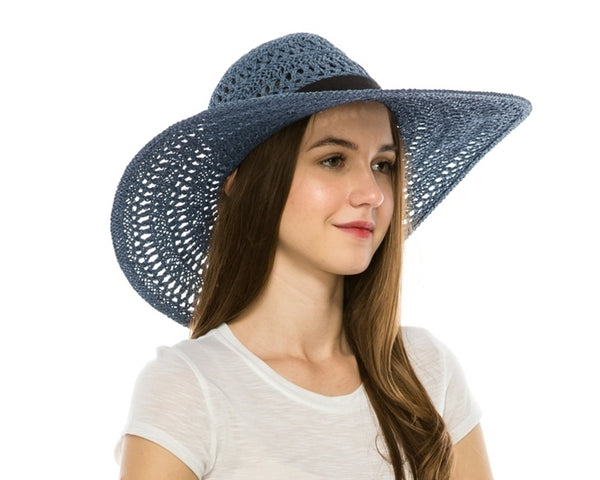 A269-PEEKABOO TOYO SUN HAT W/ BAND