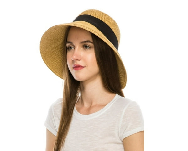 A306-SPLIT BACK HEATHER SUN HAT