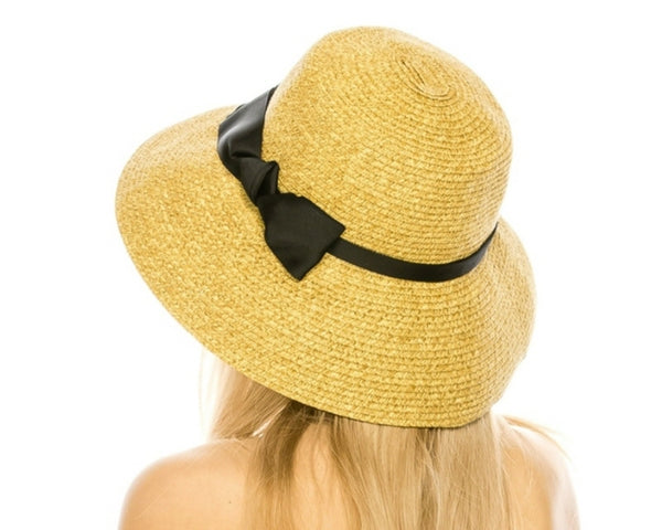 A351-LAMPSHADE HAT W/ BOW