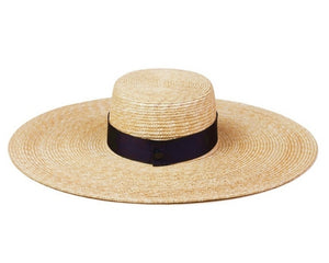 A354-FINE STRAW WIDE BRIM BOATER