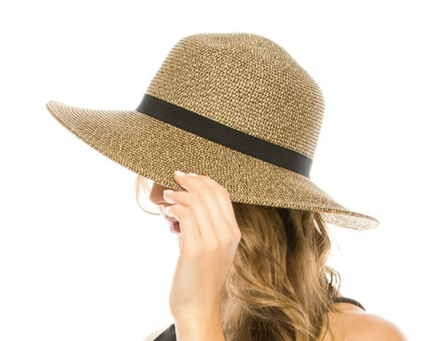 A358-HEATHER SUN HAT W/ BAND