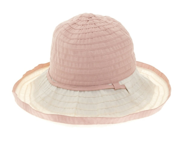 A363-CONVERTIBLE RIBBON SUN HAT