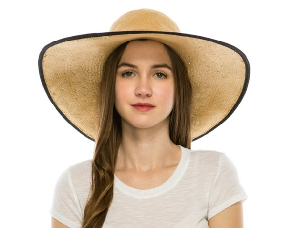 A365-HANDWOVEN TOYO SUN HAT W/ BINDING