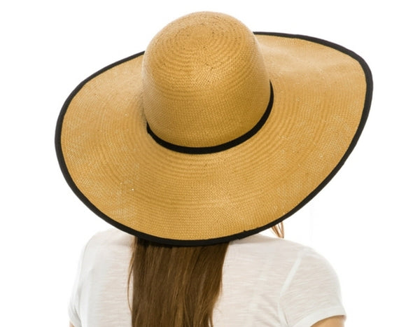 A365-HANDWOVEN TOYO SUN HAT W/ BINDING