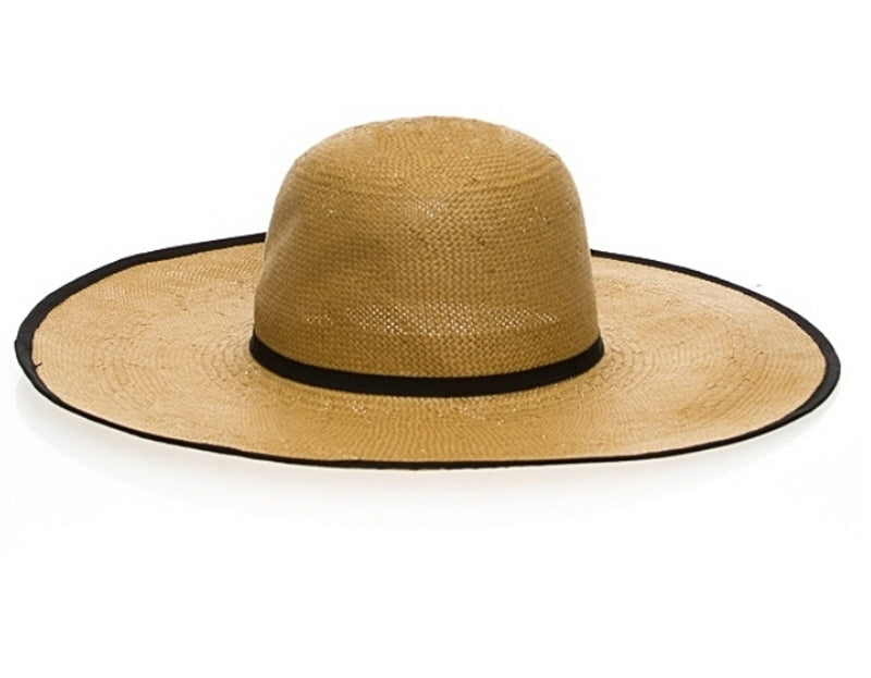 A365-HANDWOVEN TOYO SUN HAT W/ BINDING