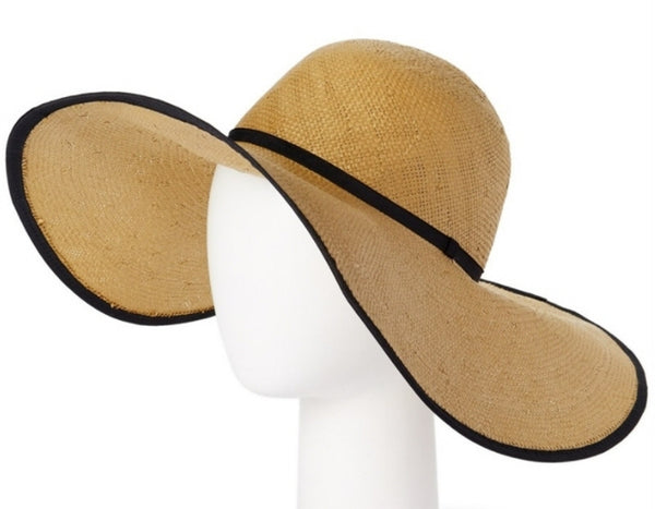 A365-HANDWOVEN TOYO SUN HAT W/ BINDING