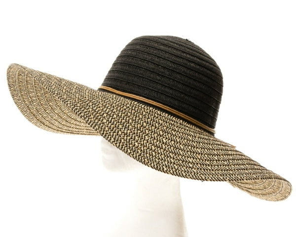 A375-2  TONE HEATHERED STRAW SUN HAT