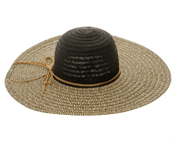 A375-2  TONE HEATHERED STRAW SUN HAT