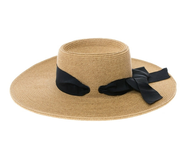 A377-GAMBLER WIDE BRIM HAT W/ SASH