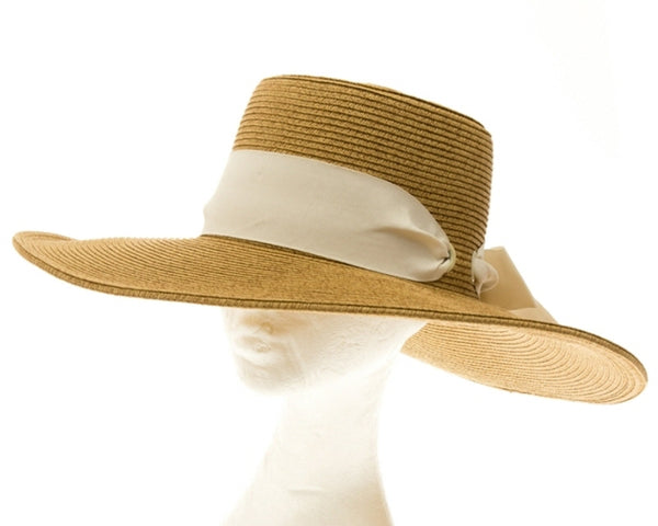 A377-GAMBLER WIDE BRIM HAT W/ SASH