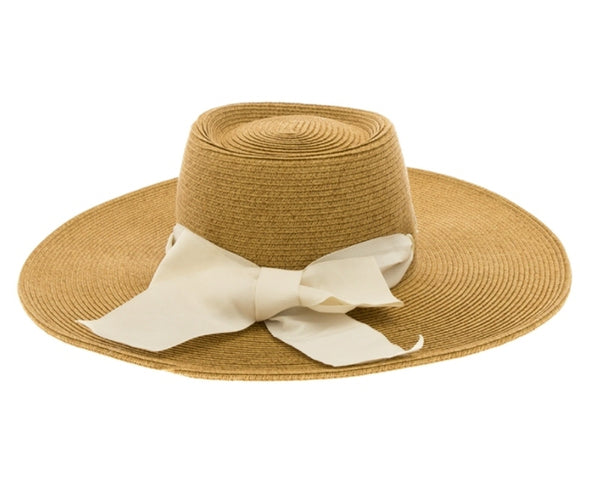 A377-GAMBLER WIDE BRIM HAT W/ SASH