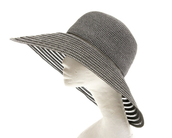 A380-STRAW+MESH DOWNBRIM HAT