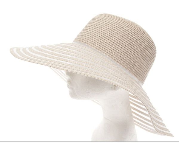 A380-STRAW+MESH DOWNBRIM HAT