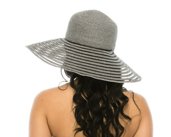 A380-STRAW+MESH DOWNBRIM HAT