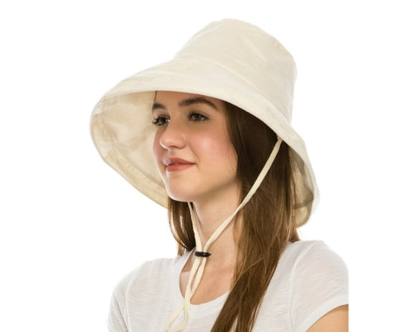 A390-PACKABLE CANVAS UPF 50+ HAT