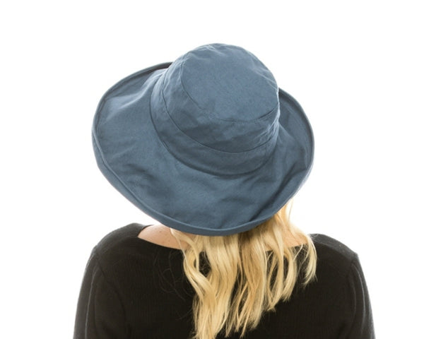 A390-PACKABLE CANVAS UPF 50+ HAT