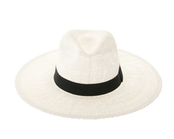 A400-TOYO PANAMA HAT - BLACK BAND