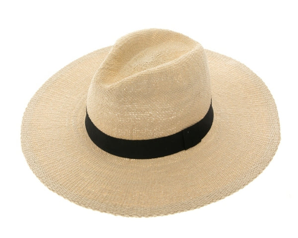 A400-TOYO PANAMA HAT - BLACK BAND