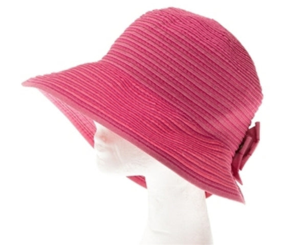 A404-RIBBON CRUSHER BUCKET HAT W/ BOW