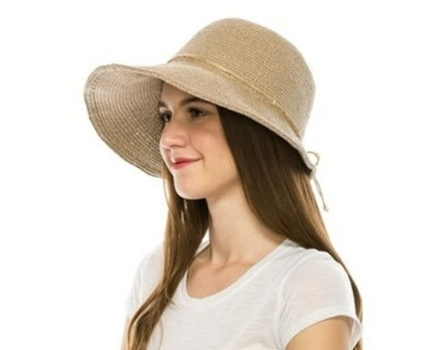 A408-HEMP BRAID SUN HAT