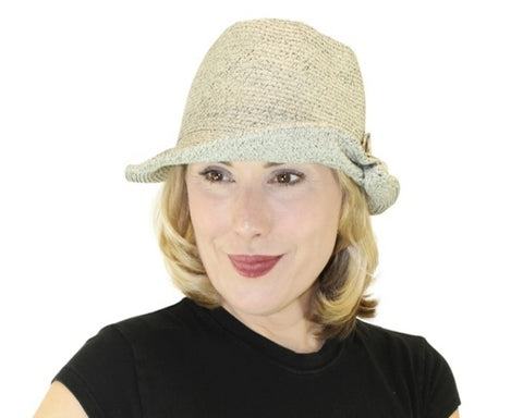 A415-SHAPEABLE ARTSY FEDORA HAT