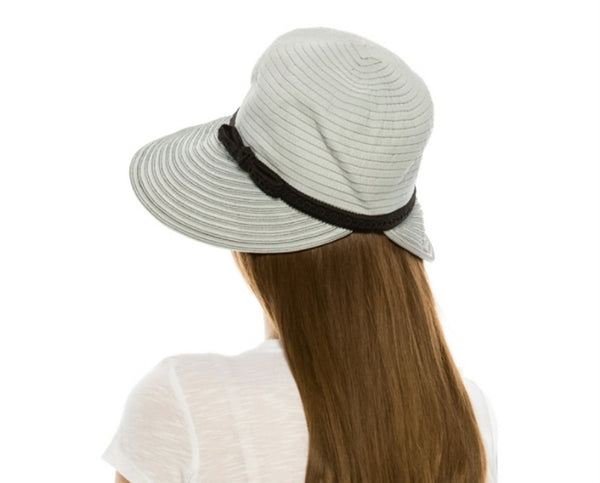 A416-STITCHED RIBBON FACESAVER HAT