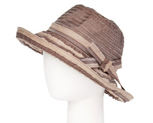 A418-SHEER RIBBON CRUSHER HAT