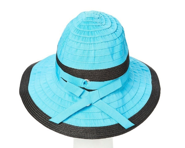 A421-RIBBON-STRAW BUCKET HAT