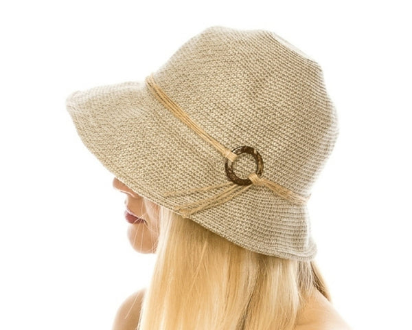 A497-HEMP BRAID CLOCHE