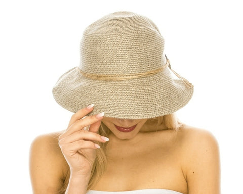 A497-HEMP BRAID CLOCHE